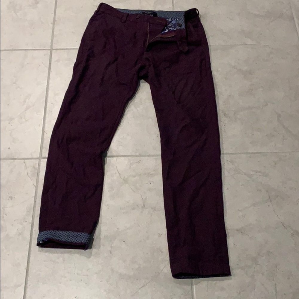 Burgundy Ted Baker London dress pants. 28R